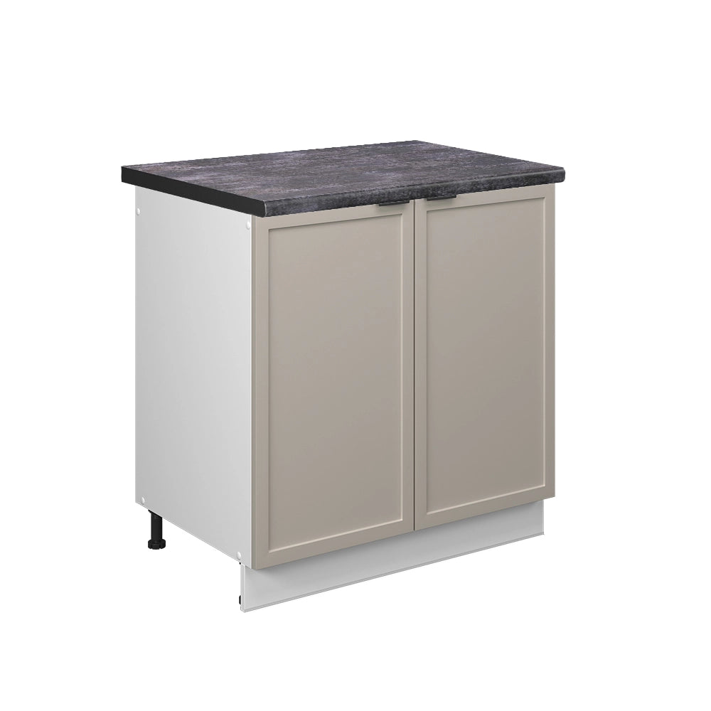 Mobile lavello cucina Fame-Line GrigioBeige/Bianco 80 cm, PL Antracite Vicco