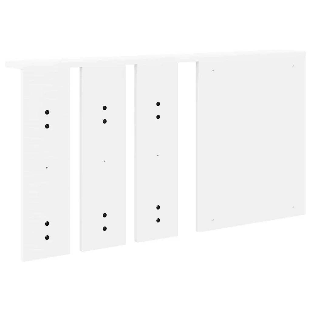vidaXL Appendiabiti a muro Bianco 85 x 10 x 45 cm Legno multistrato