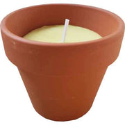 KIT CANDELE ALLA CITRONELLA IN TERRACOTTA Ø cm 6x6h - confezione 6 pezzi