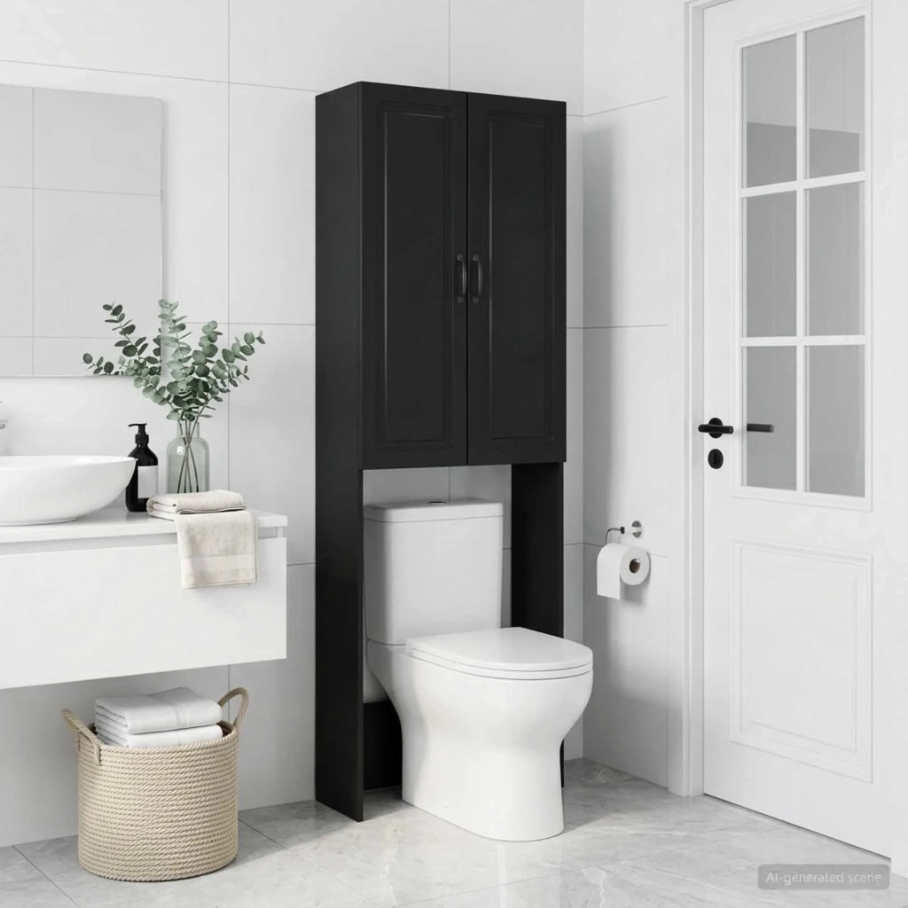 Mobile Bagno UTRECHT Nero 66 x 25,5 x 190 cm 897796