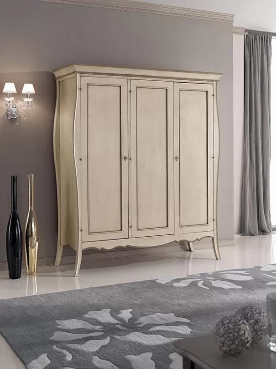 Armadio in legno sagomato 3 porte grezzo  l.182 p.64 h.212 (492) - Mobili 2G