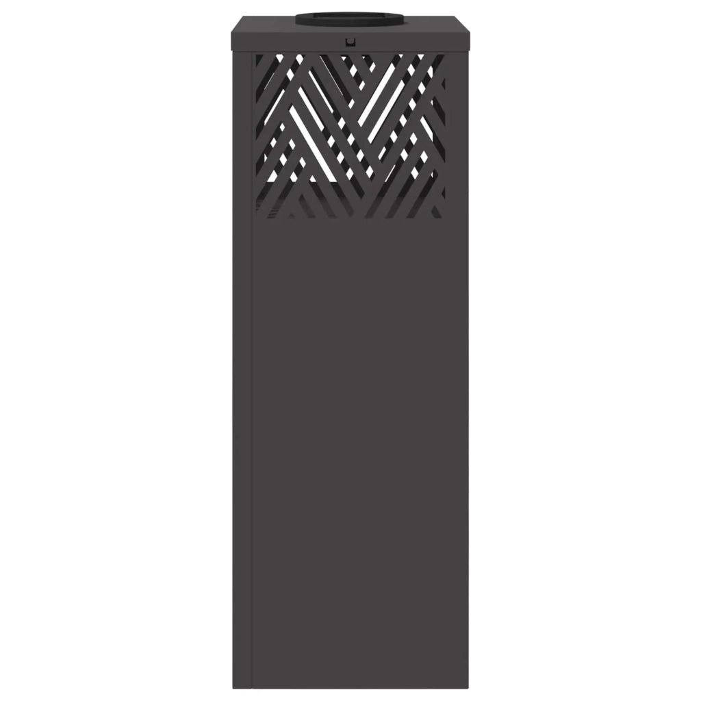 Set di 2 lampade solari a LED da giardino dal design moderno 18 x 18 x 50 cm acciaio nero 02_0052538