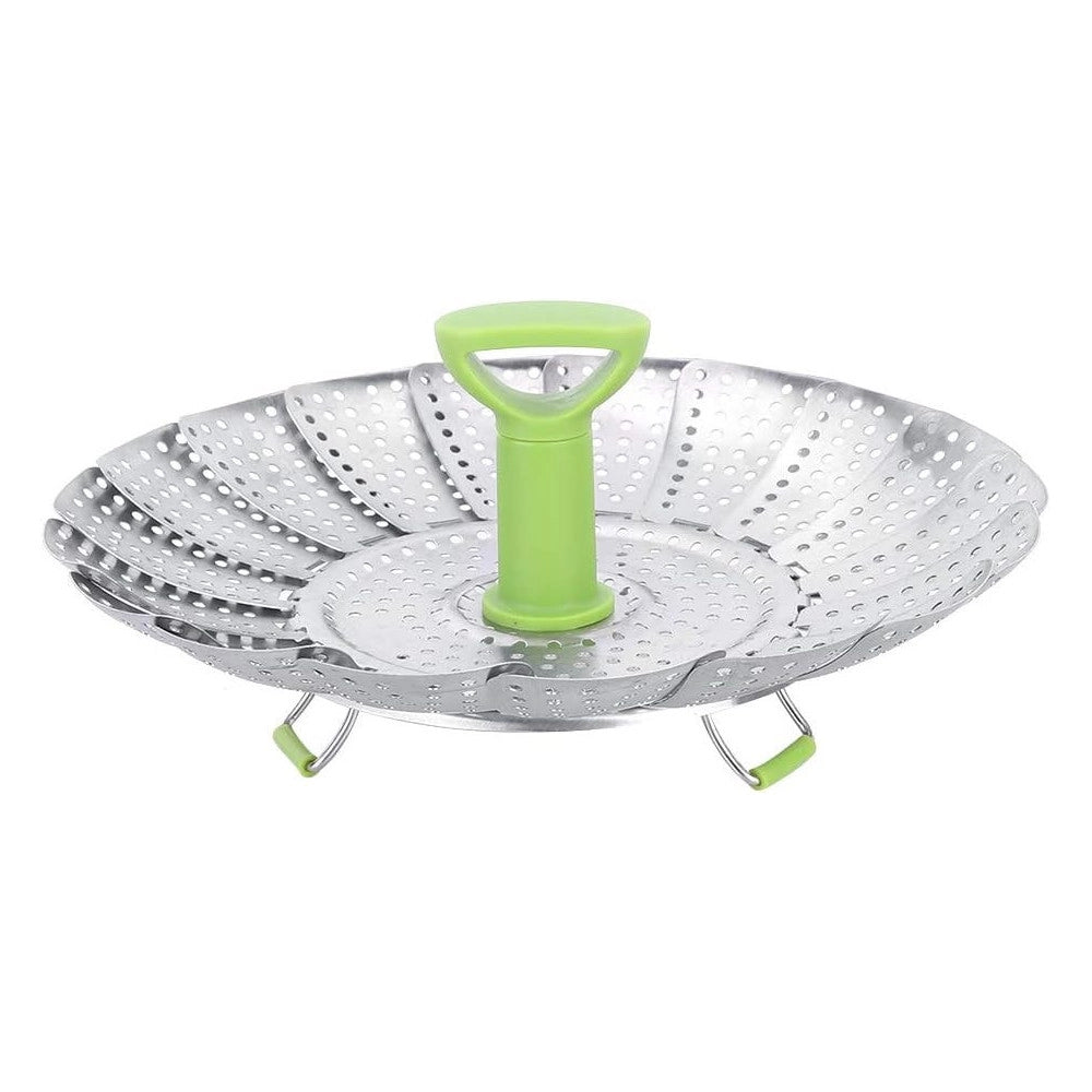 Trade Shop - Cestello Per Cottura A Vapore In Acciaio Inox Pieghevole Per Verdure -