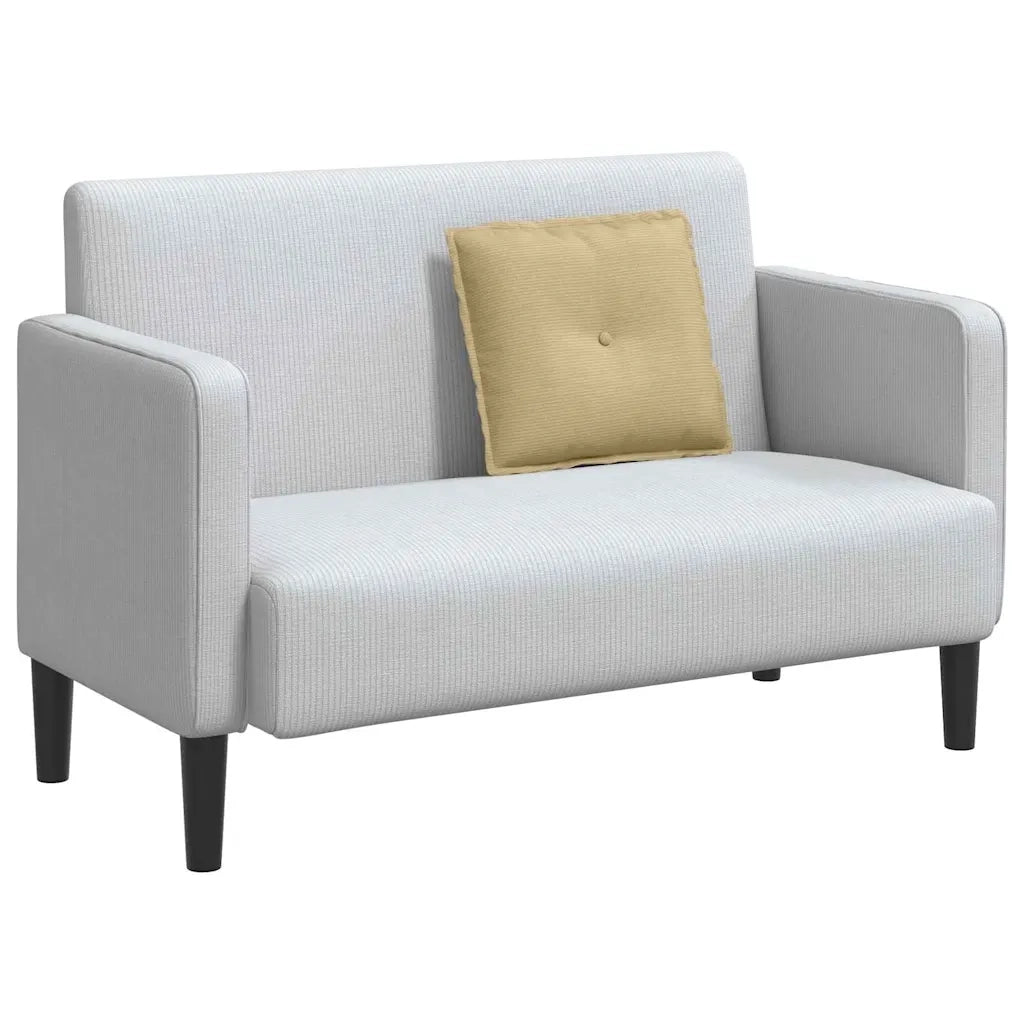 Cuscino per Schiena | Cuscino dorsale Grigio Verde 50 x 45 cm Tessuto in Cords
