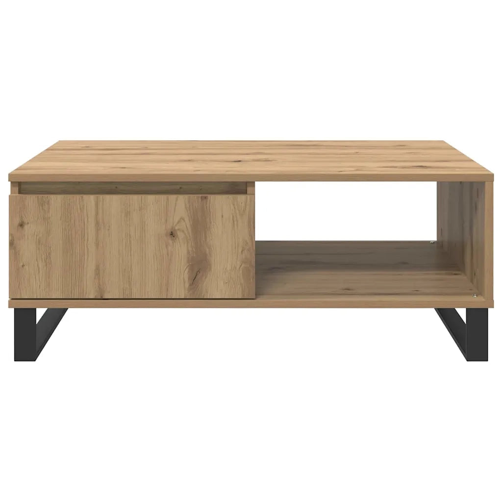 Tavolino da salotto Rovere artigianale 90 x 60 x 35 cm