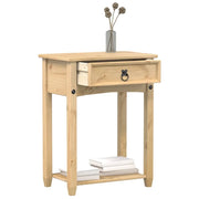 Tavolino Consolle-Tavolino da soggiorno-Tavolo Corona 55x35x73 cm in Legno Massello di Pino