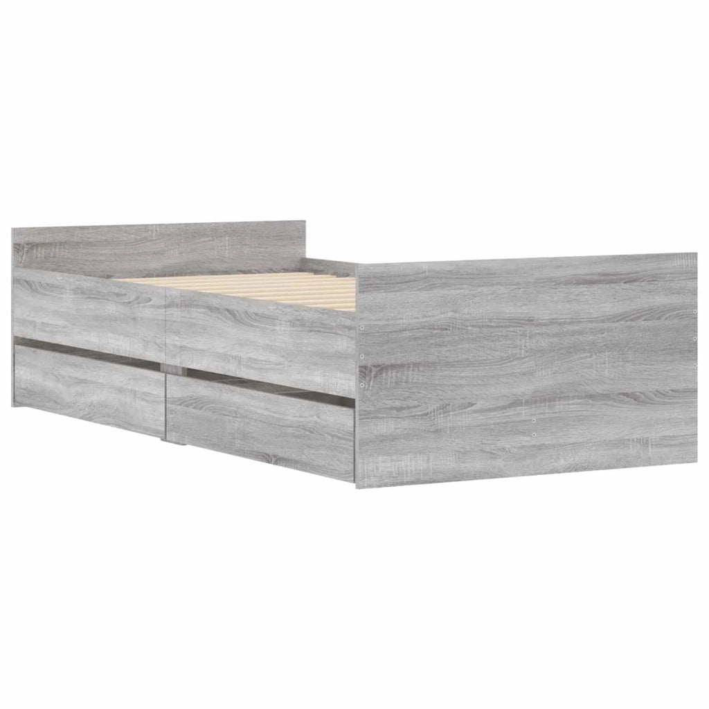 Telaio del letto con storage Grigio Cemento 80 x 200 cm 3429626