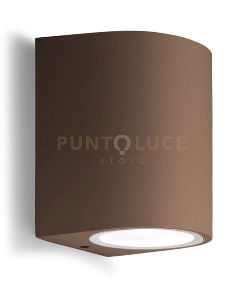 GES902- APPLIQUE RUGGINE 1 LUCE ATTACCO GU10 IP44 6,8X10CM