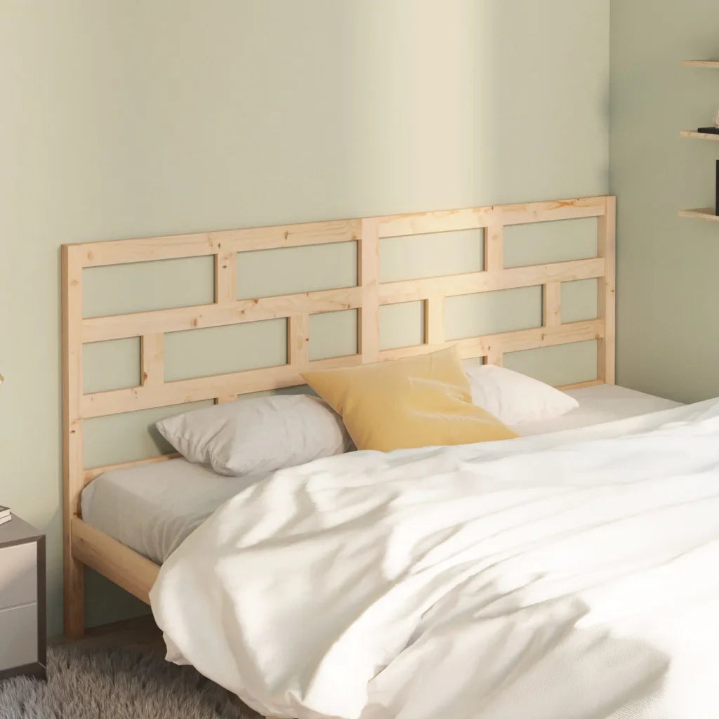 Testiera per Letto 186x4x100 cm in Legno Massello di Pino 814209