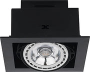 Faretto incasso quadrato Nowodvorski Downlight nero GU10 ES111
