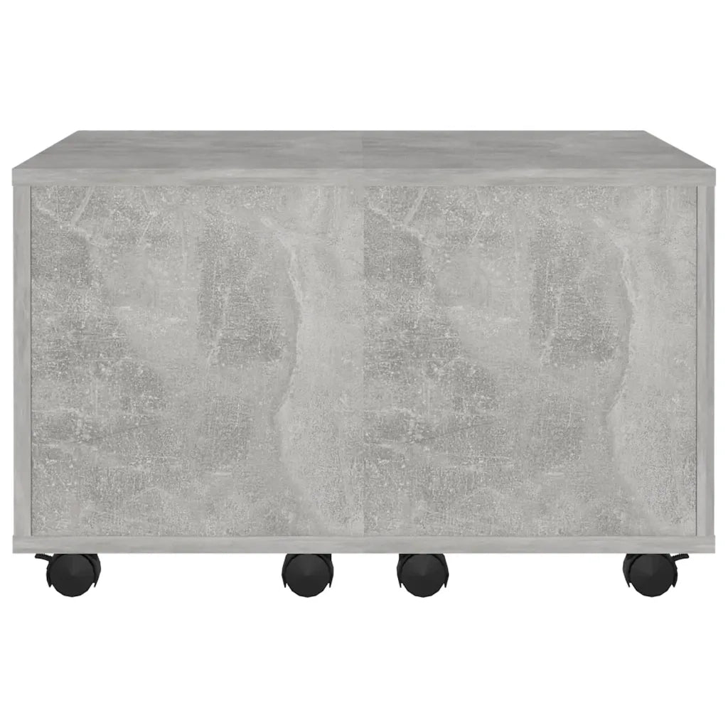 Tavolino da Salotto Grigio Cemento 60x60x38cm Legno Multistrato 806862