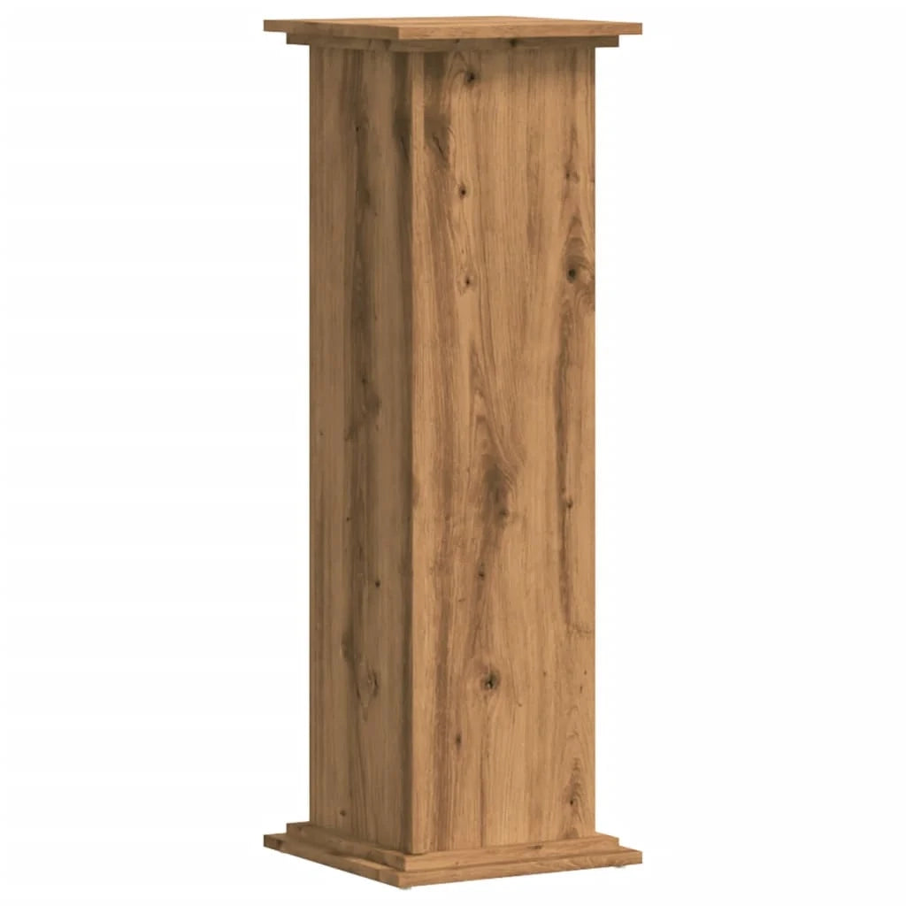 Portavasi mobiletto per fiori 33 x 33 x 100 cm legno ingegnerizzato marrone 02_0045138