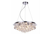 Lampadario Loona cromato con cristalli 5xG9 Reality