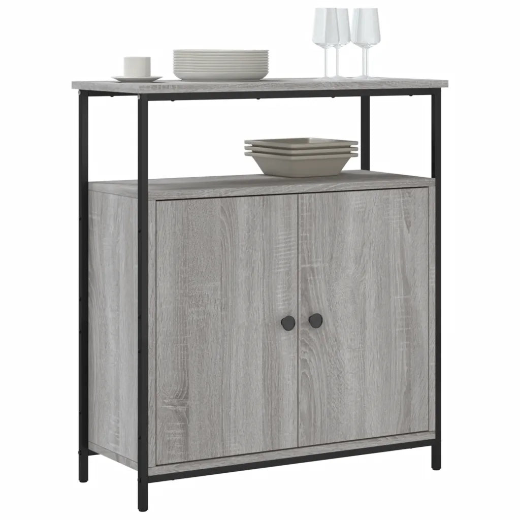 Credenza | Madia | Buffet da pranzo | Armadio da pranzo Grigio Sonoma 70x30x80 cm in Legno Multistrato