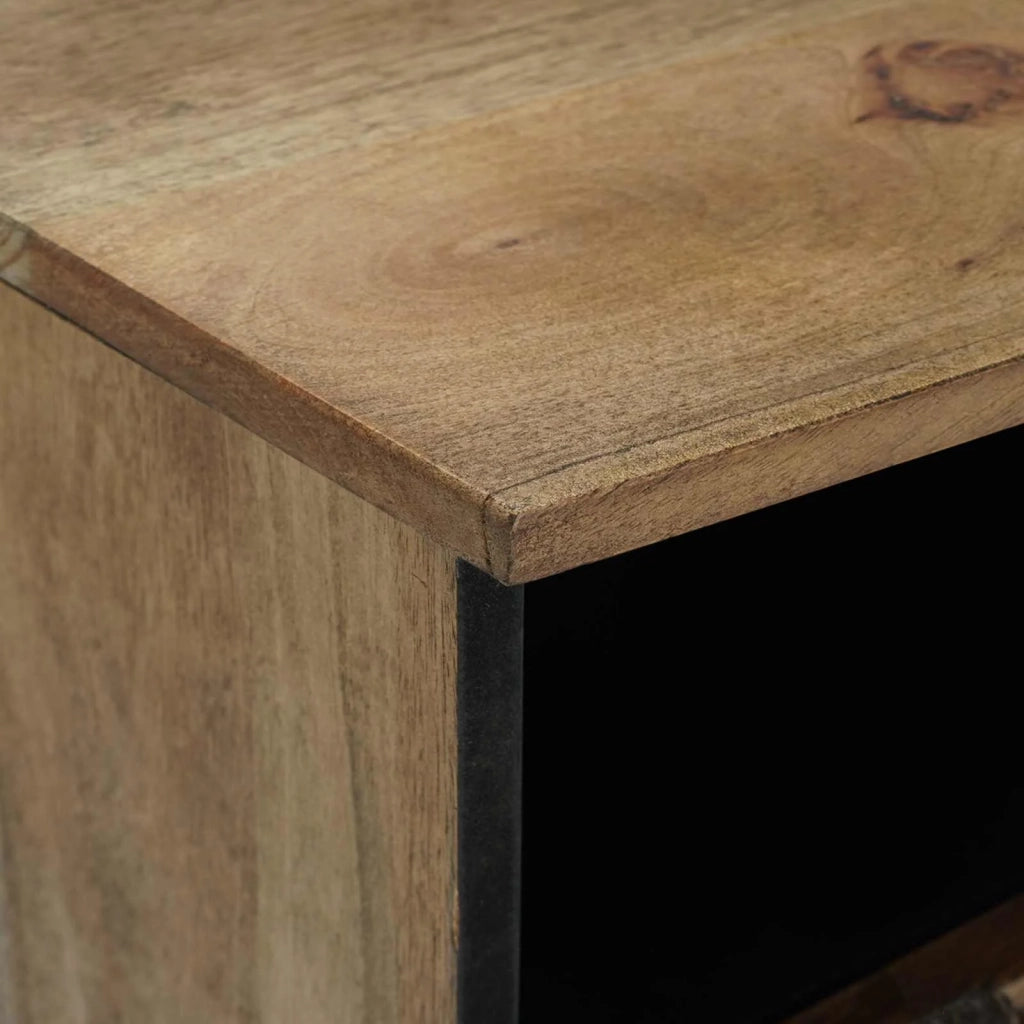 Mobile TV-Credenza per TV Marrone 100 x 33,5 x 46 cm Legno di mango massello 916630