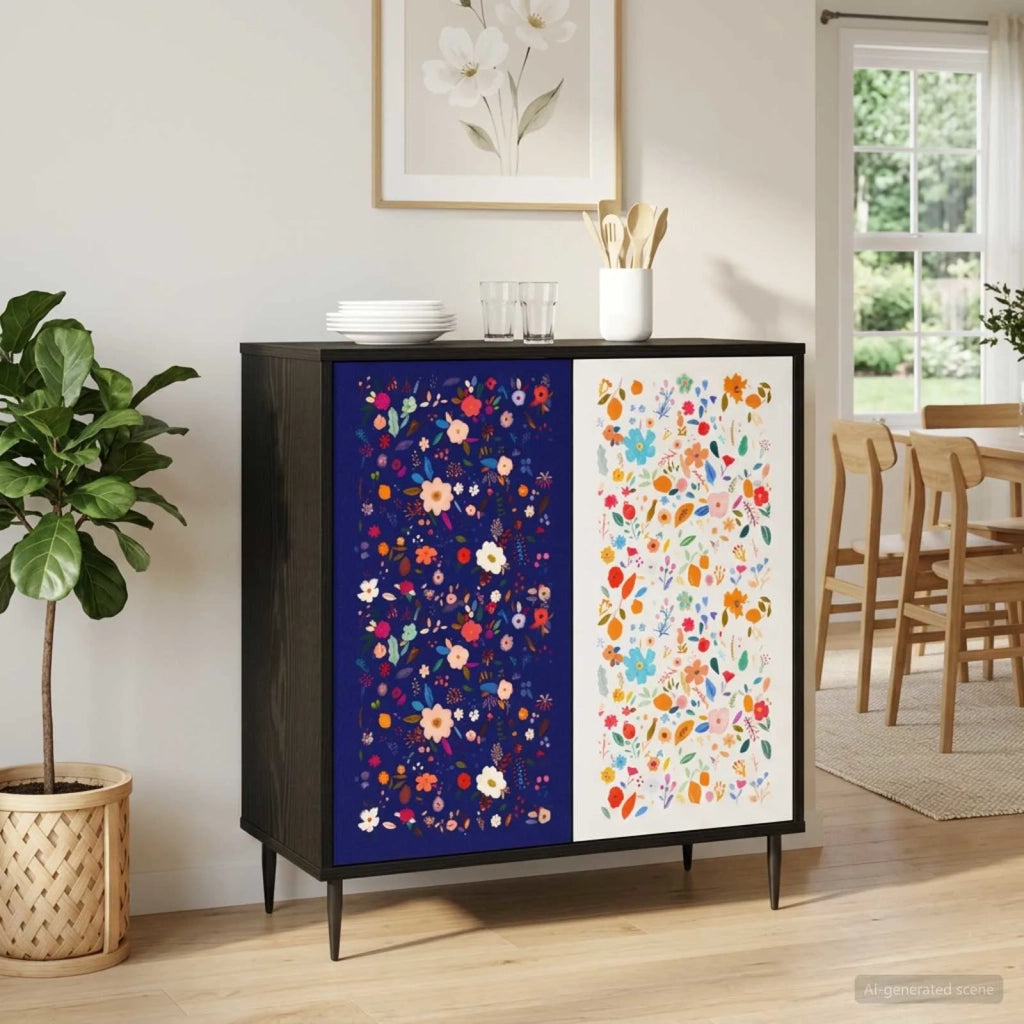 Credenza MAINZ Rovere Nero 69 x 33 x 76 cm Legno ingegnerizzato 8006944
