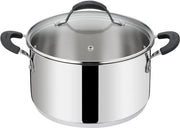 Padella in acciaio inossidabile Ø 18 cm con coperchio e fondo lagostirato - alta qualità - rivestimento antitrasferimento

Osservazioni: 
- hoge kwaliteit -> alta qualità
- antiaanbaklaag -> rivestimento antitrasferimento
