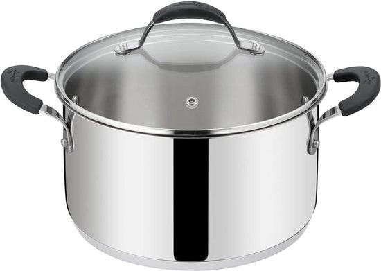 Padella in acciaio inossidabile Ø 18 cm con coperchio e fondo lagostirato - alta qualità - rivestimento antitrasferimento

Osservazioni: 
- hoge kwaliteit -> alta qualità
- antiaanbaklaag -> rivestimento antitrasferimento