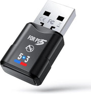 Adattatore Bluetooth 5.3 per Giochi per PS5, PS4 e Switch - Dongle Audio a Rete con Bassa Latenza