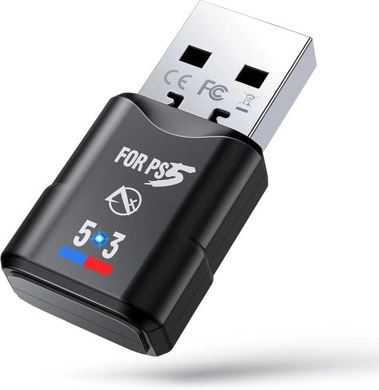 Adattatore Bluetooth 5.3 per Giochi per PS5, PS4 e Switch - Dongle Audio a Rete con Bassa Latenza