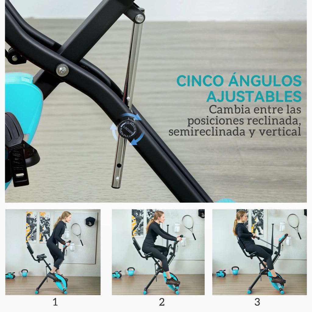 Bicicletta da fitness pieghevole ¨C zephmum ¨C Verde 43x97x109 cm