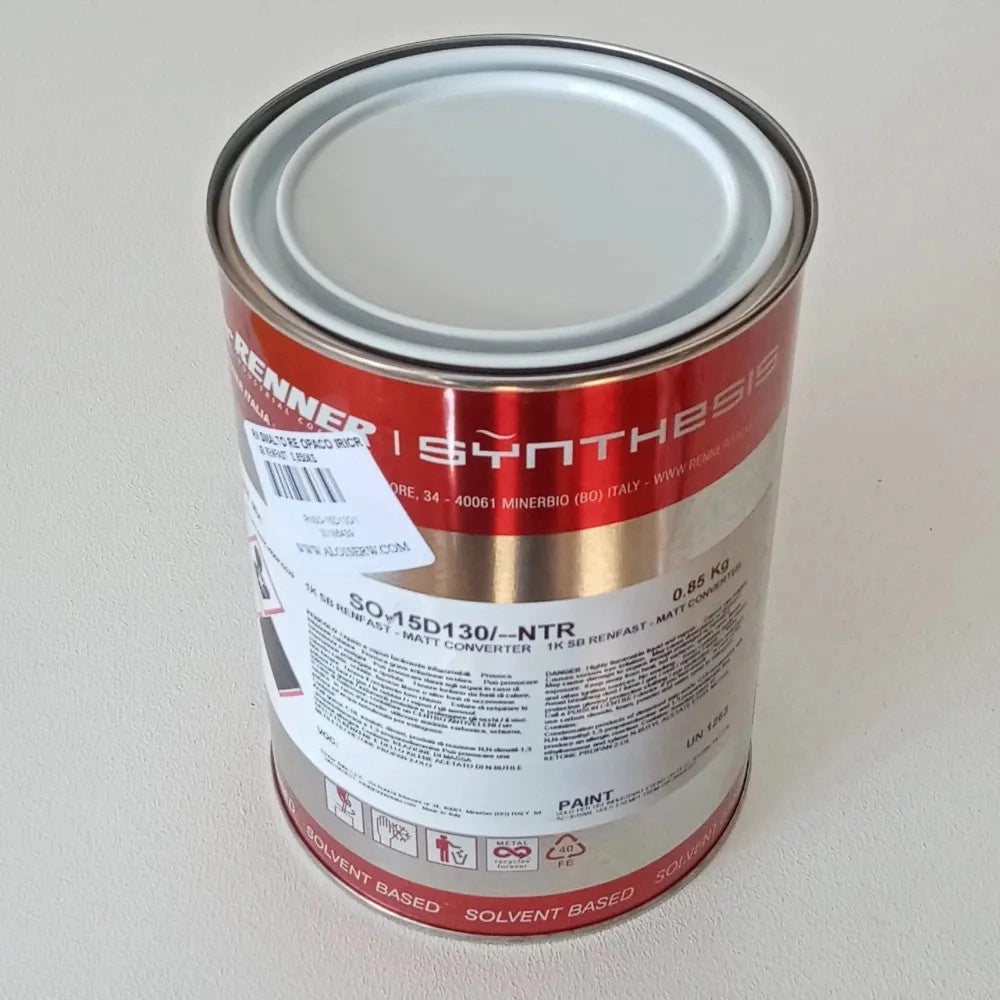 Renner renfast 1kg smalto opaco - tutti i ral 2000 - base nitro a rapida essiccazione, colore  ral 2012 - arancio