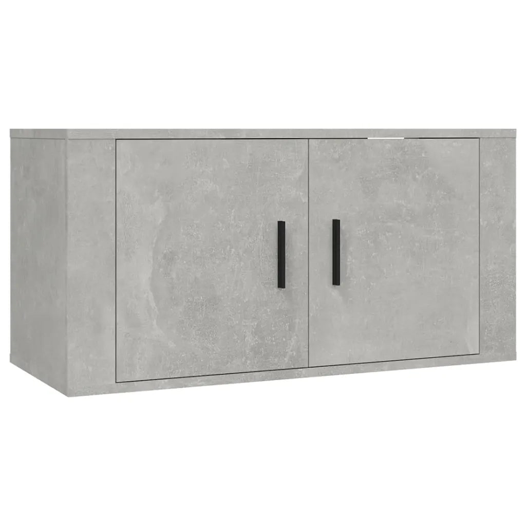 Mobili Porta TV a Parete 2 pz Grigio Cemento 80x34,5x40 cm 3188354