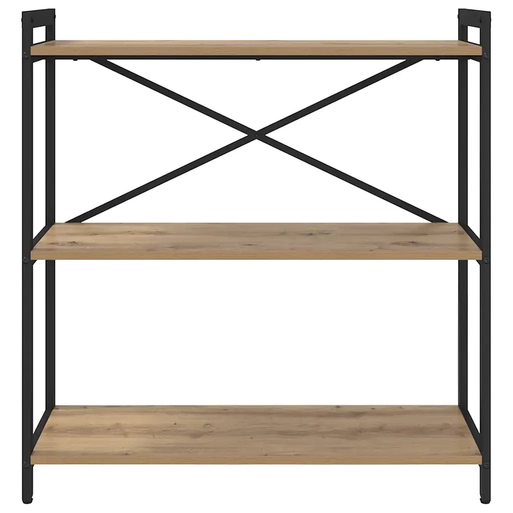 vidaXL Libreria rovere artigianale 80 x 30 x 83 cm Legno multistrato