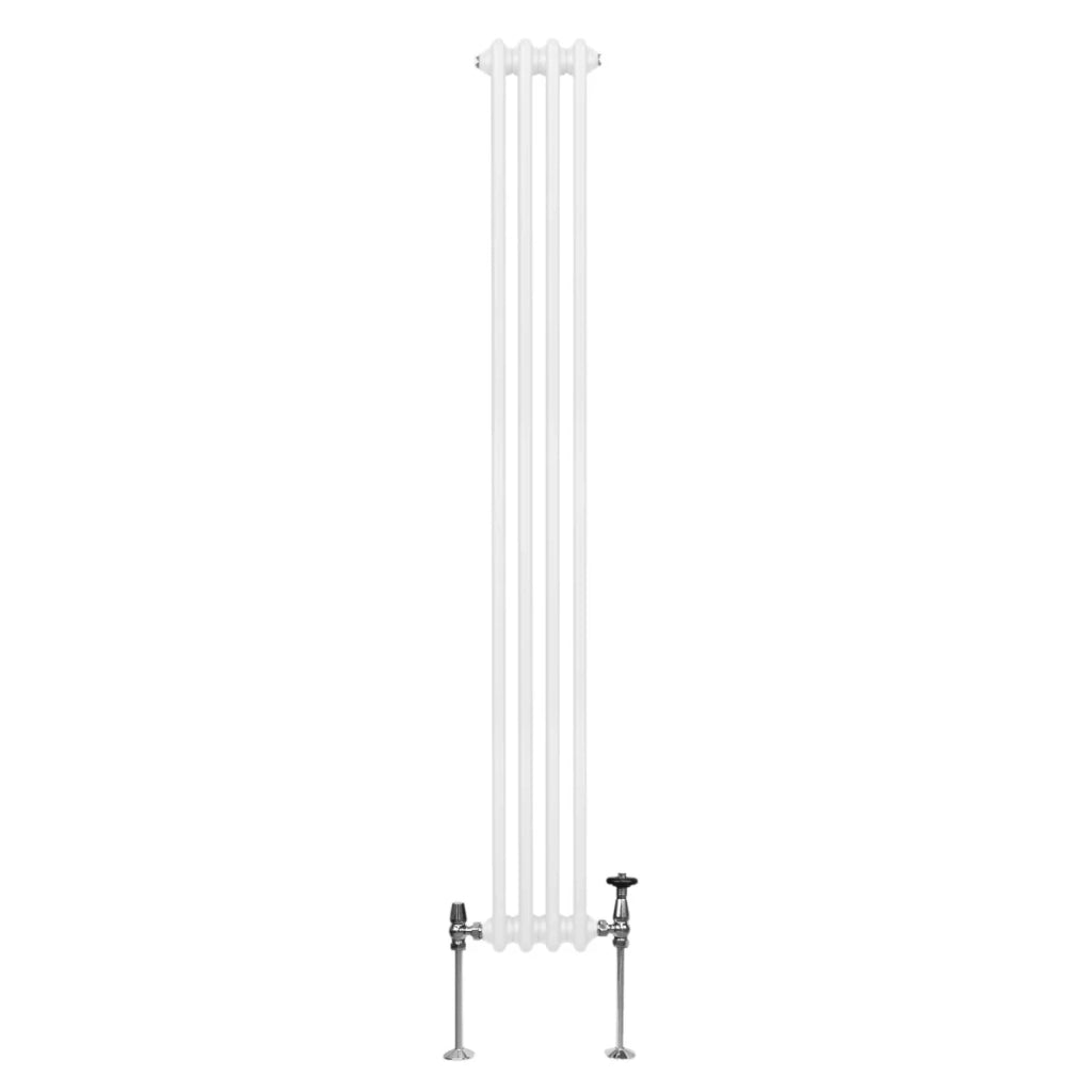 Termosifone Radiatore a 2 colonne per riscaldamento centralizzato verticale Bianco 180x20cm