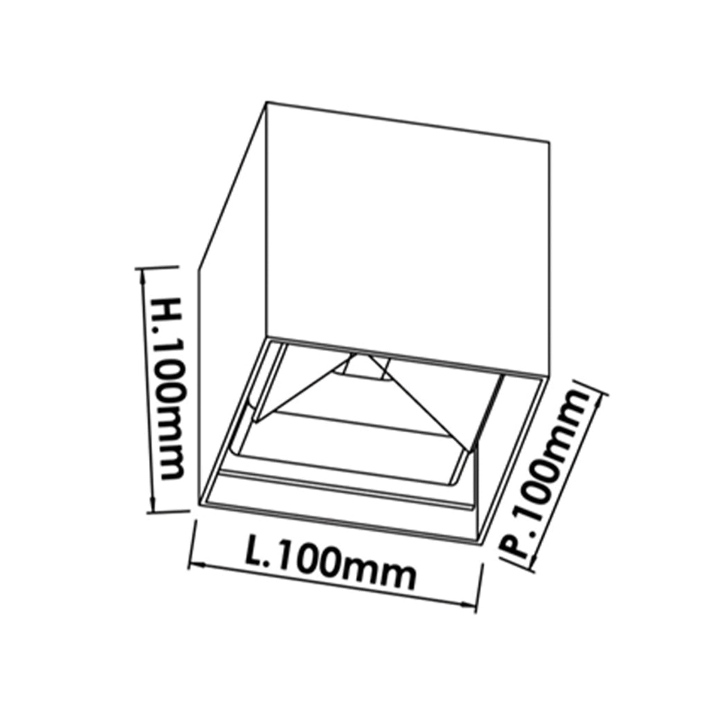 Applique Esterno Moderna Grayson Alluminio Nero 1 Luce G9 Ip54
