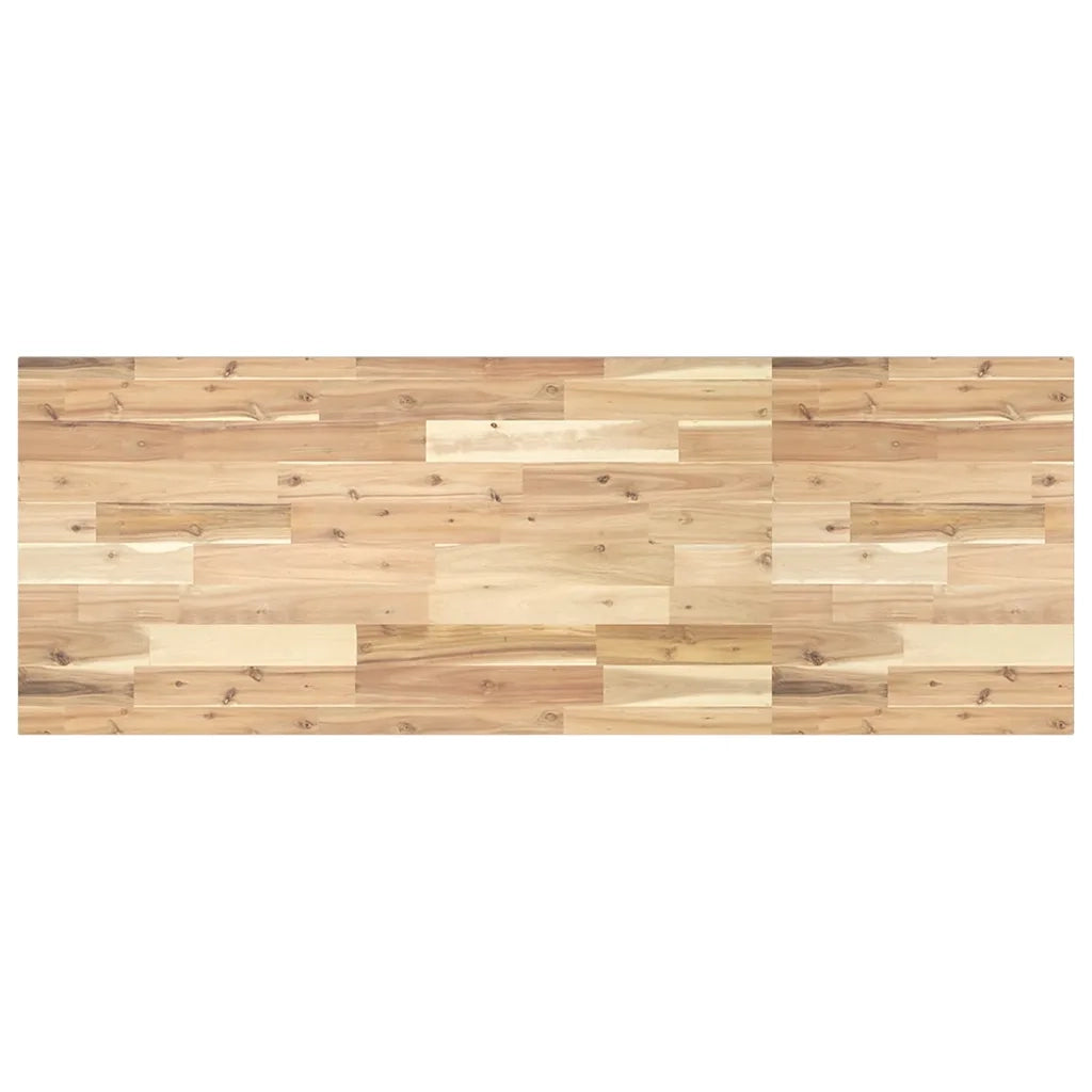 Piano Tavolo Rettangolare 140x50x2cm Legno Massello di Acacia 4008754
