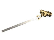GALLEGGIANTE CORPO IN OTTONE CON ASTA PIATTA INOX  M 3/4 mm.300  ø mm.8