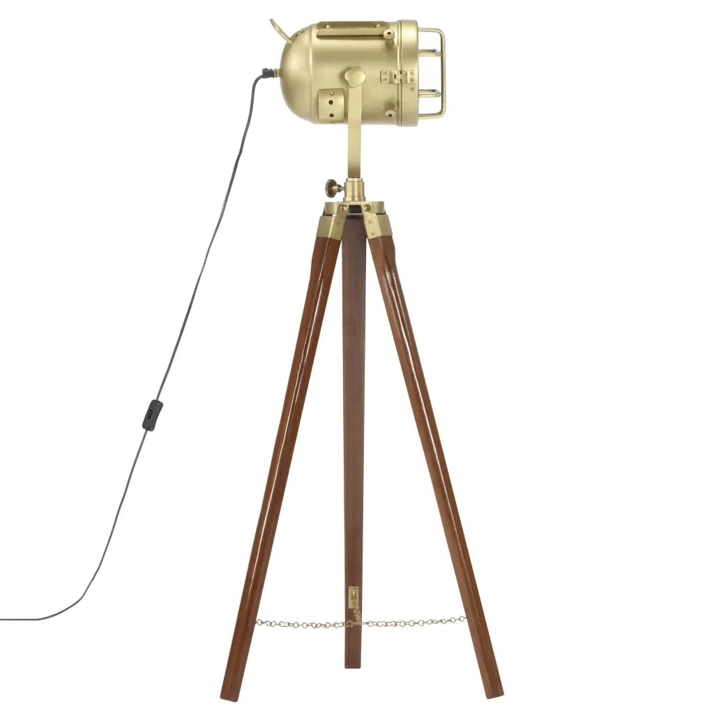 Lampada da Terra a Treppiede Legno Massello di Mango 97 cm CFW7942569
