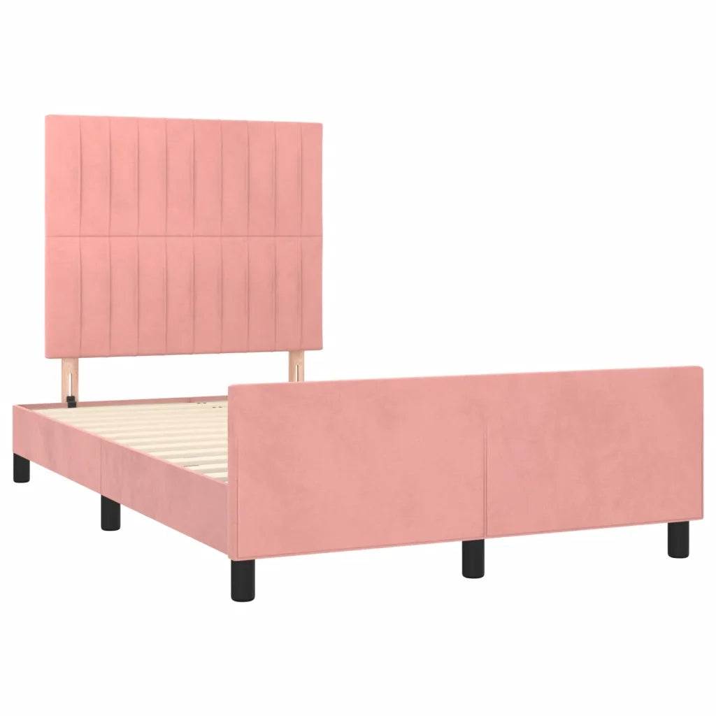 Giroletto con Testiera Rosa 120x200 cm in Velluto cod mxl 60379