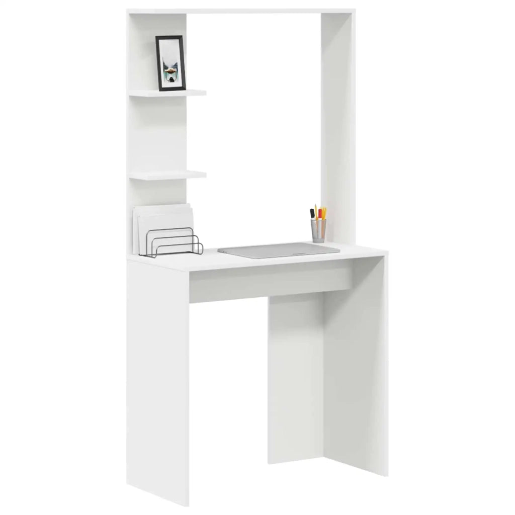 Scrivania Bianco 78,5 x 37 x 154,5 cm Legno multistrato 869338