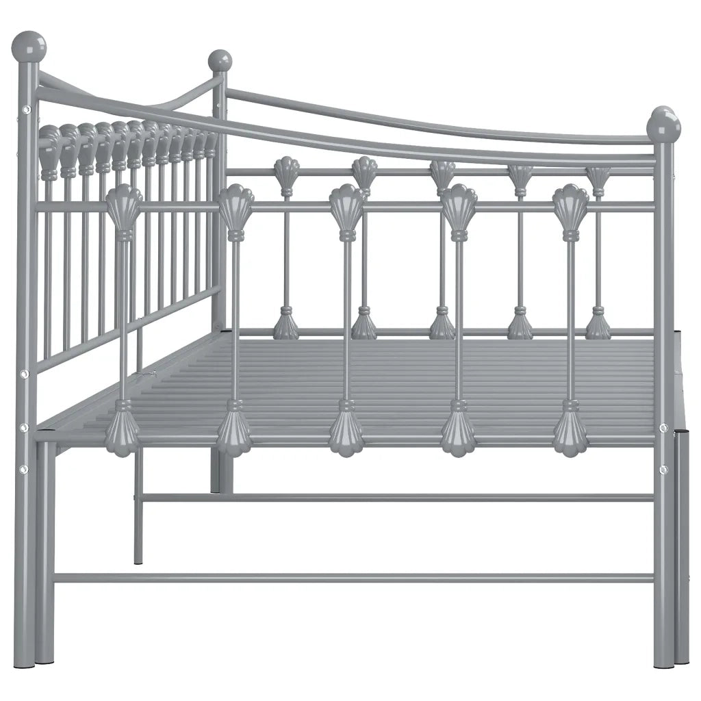 Telaio Divano letto | Sof¨¤ letto | Letto singolo Estraibile Grigio in Metallo 90x200 cm