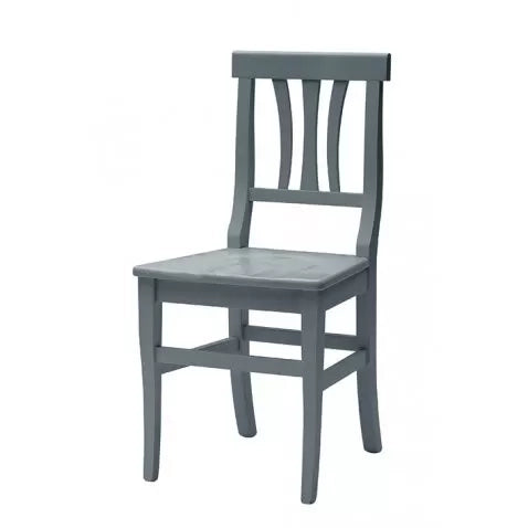 Set 2 sedie classiche legno grigio seduta legno 46x44x90 - Mobili 2G