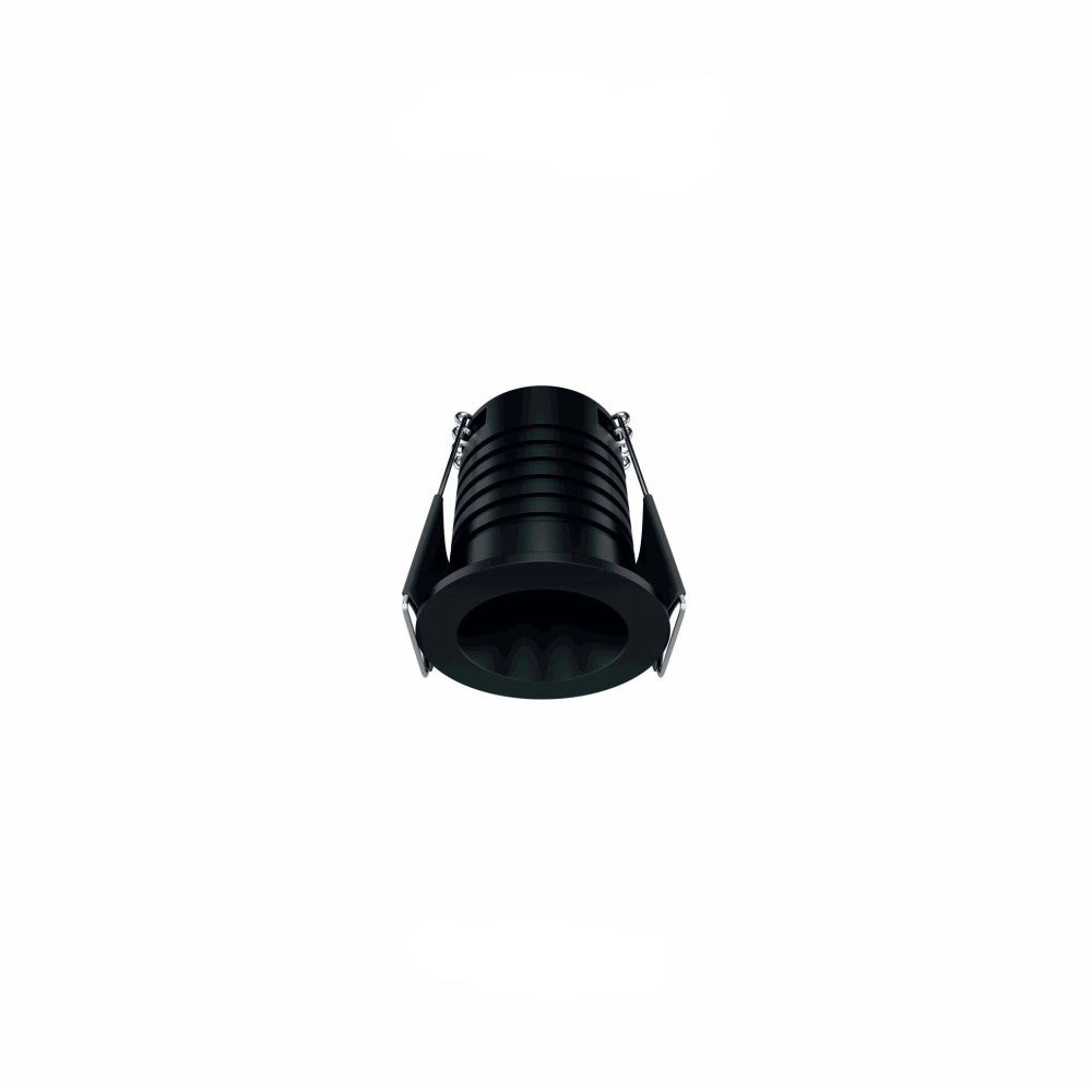 Nano Pulsar R Recessed - Faretto da incasso per interni 3.5W Fascio 30° Nero Opaco Punto luce piccolo 35mm 3000K - Beneito & Faure