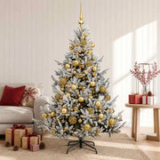 Albero di Natale artificiale con palline 150 cm 150 LED 3465688