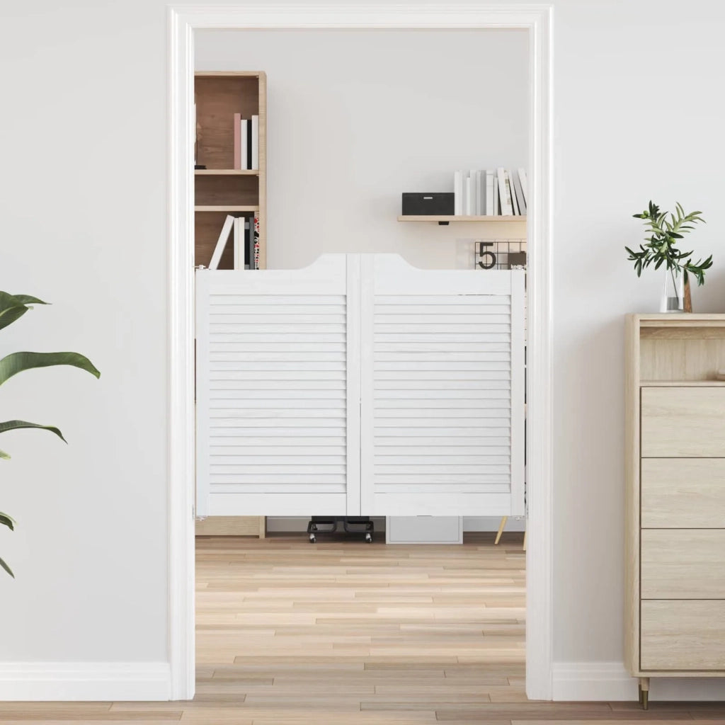 Porte Swing Bianco 80 x 50 cm Legno Massello di Pino 42047179