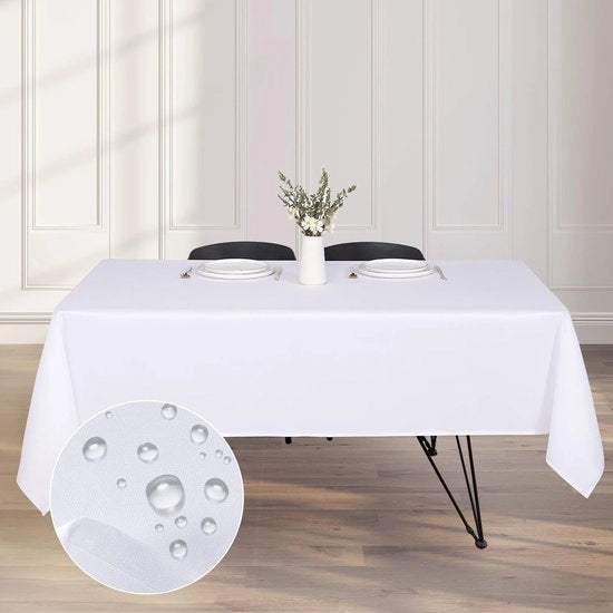 Tappeto per tavolo impermeabile - Tavolo quadrato - Asciugabile - Tappeto per tavolo in poliestere - 137x200 cm - Duraturo e resistente ai graffi - Asciugamano per tavolo