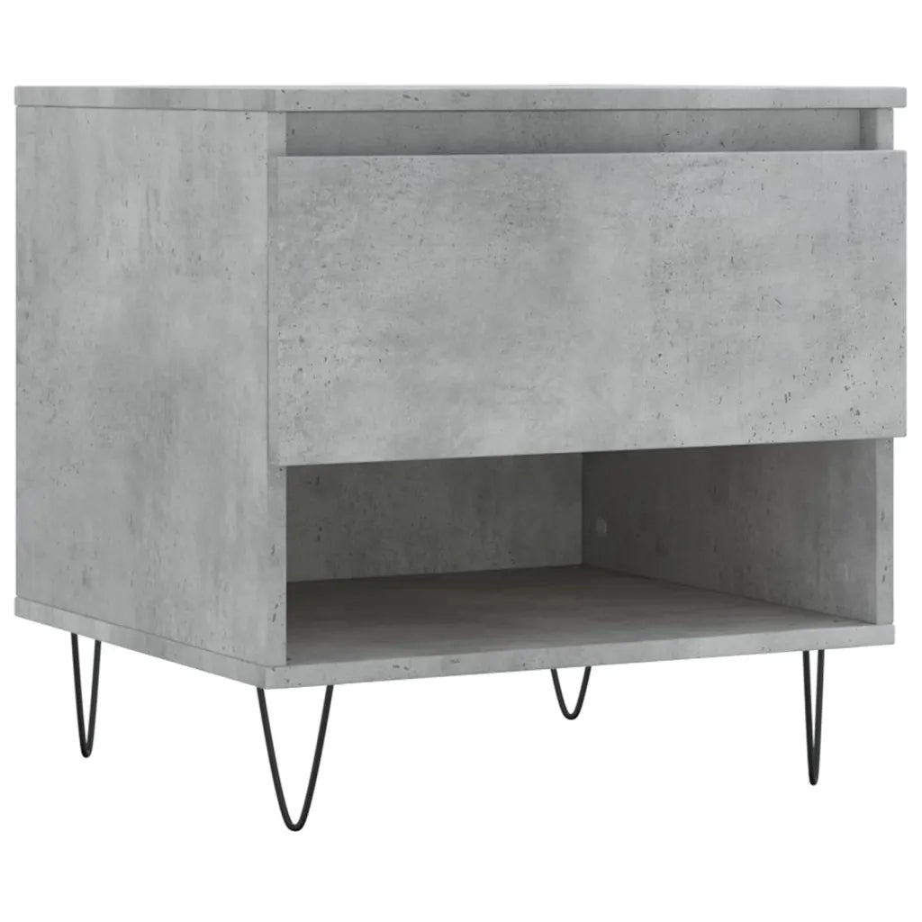 Tavolino da Salotto Grigio Cemento 50x46x50cm Legno Multistratocod mxl 78916