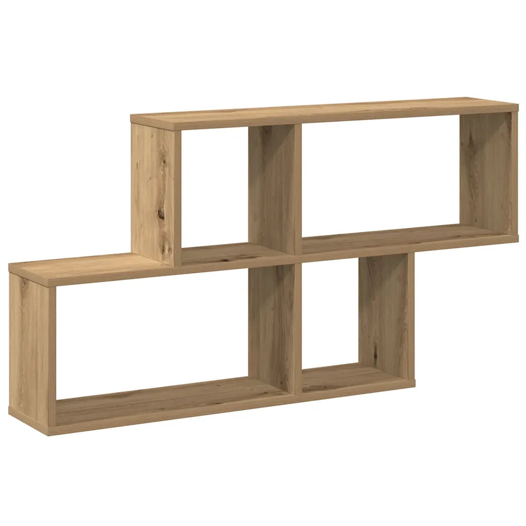 vidaXL Scaffale a Parete Rovere Artigianale 100x18x53 cm Truciolato