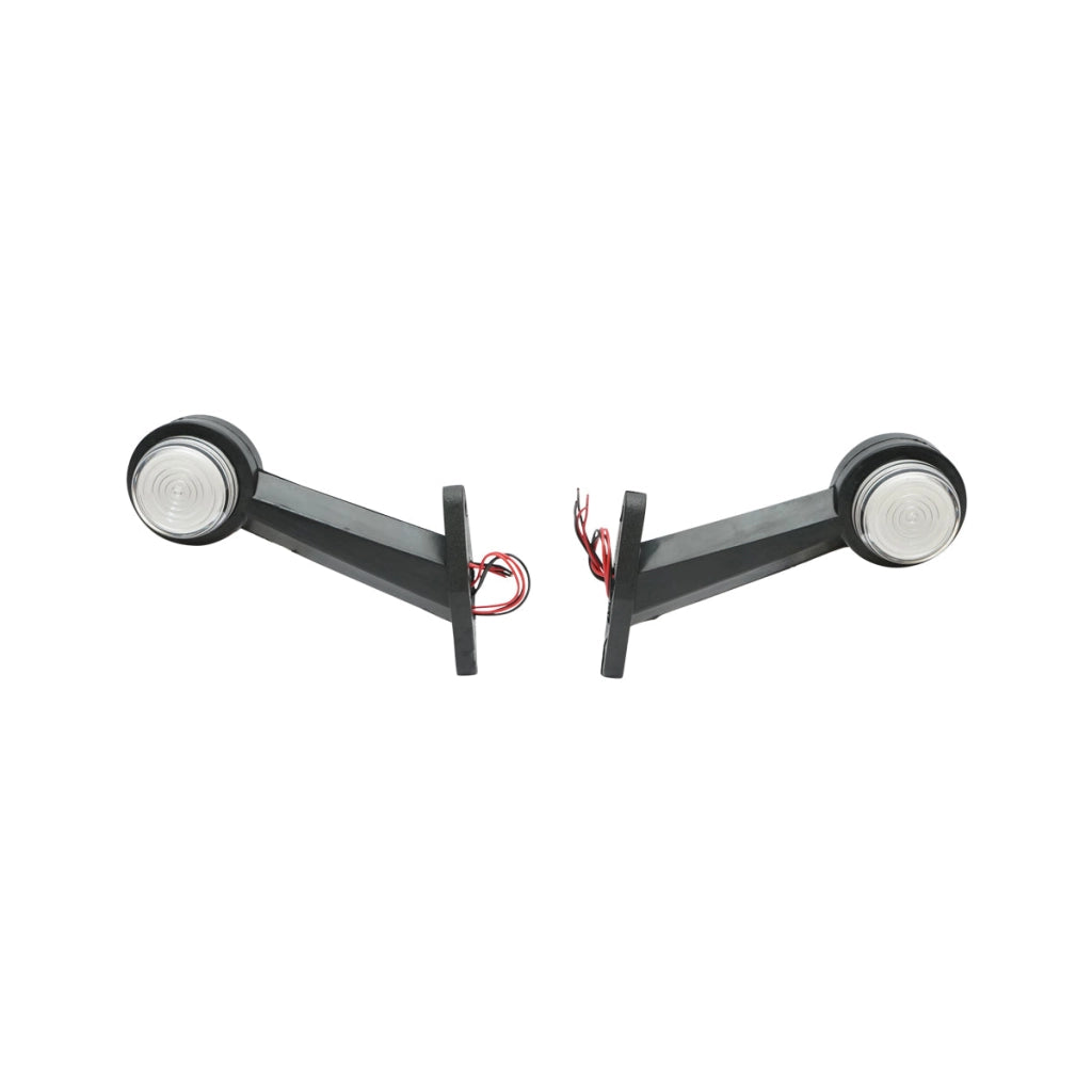 Lampada laterale con LED NEON, 12-24V, rosso-bianco, Breckner Germany