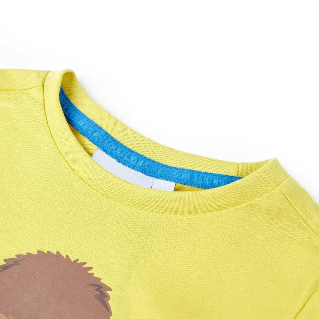 Maglietta da Bambino a Maniche Corte Gialla 92cod mxl 110441