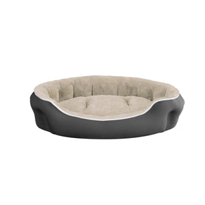 Cuccia Imbottita per Cani e Gatti 75x65x20cm in Poliestere Coccole Panna