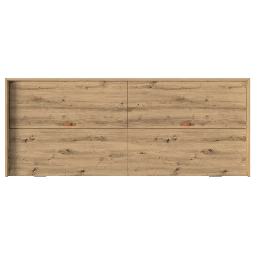 Struttura del letto con testiera Rovere artigianale 90 x 200 cm 3335236