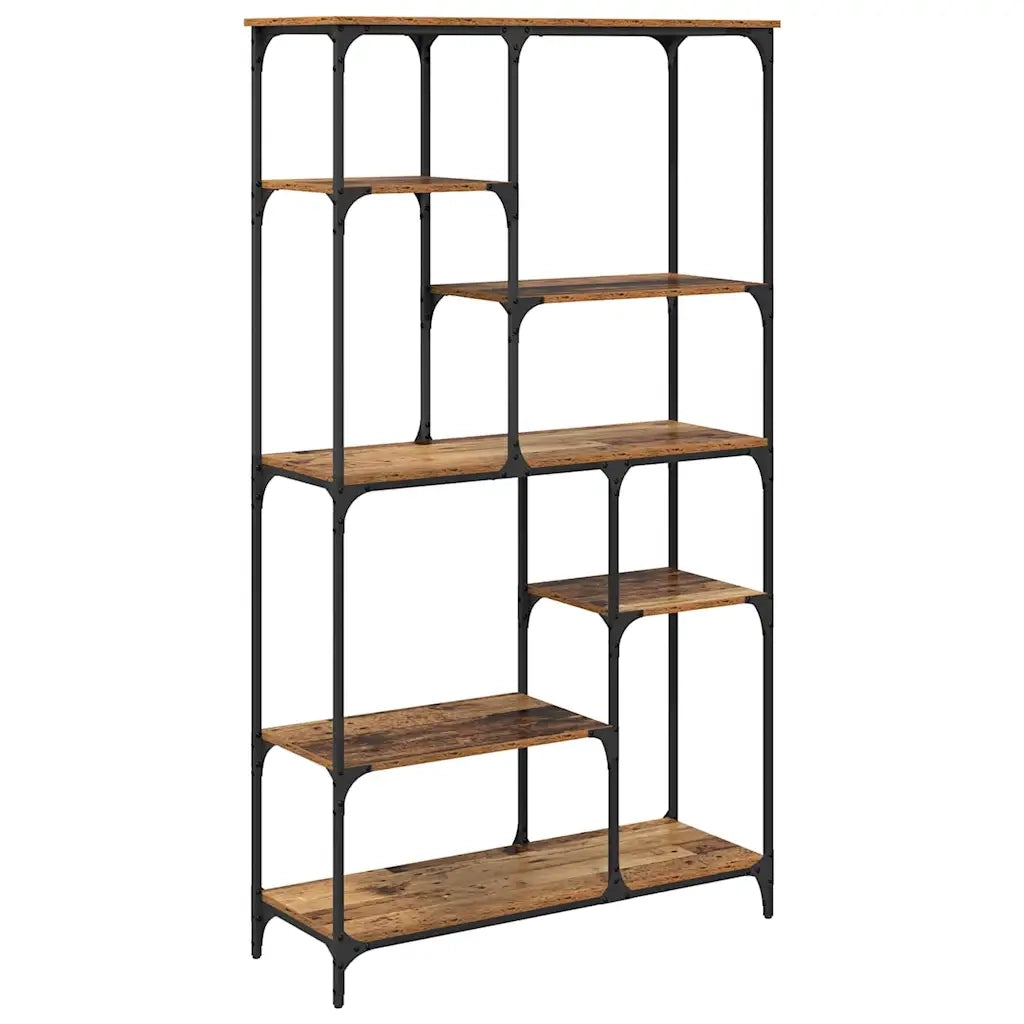 Libreria-Scaffale per Libri-Mobile di Stoccaggio Legno vecchio 99 x 35,5 x 176 cm Legno multistrato