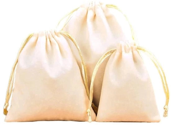 Set di contenitori in organza - 7 x 9 cm - Set di 6