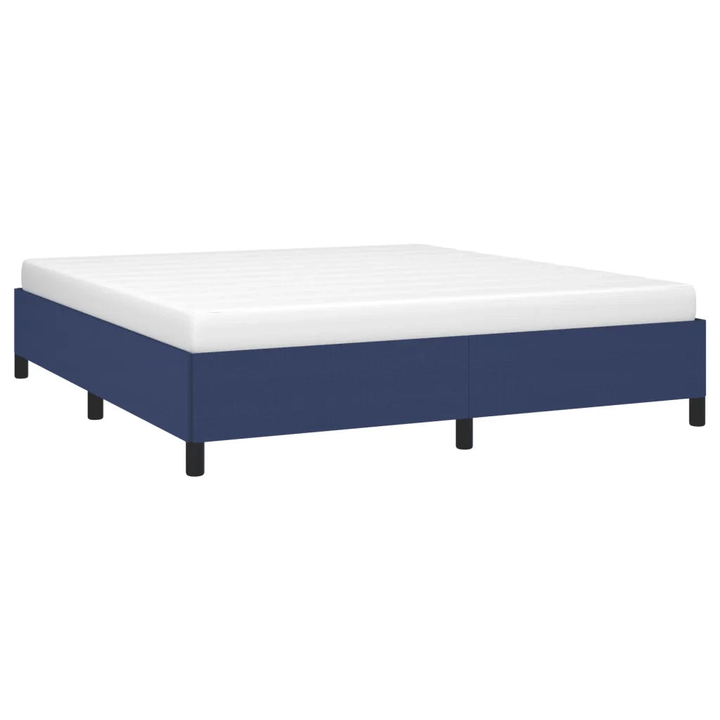 Giroletto senza Materasso-Struttura Letto Blu 160x200 cm in Tessuto 849903